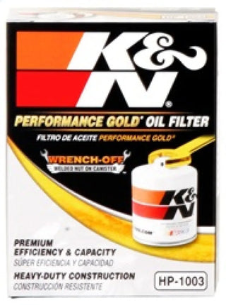 K&N Performance Gold Oil Filter: Fits Most Scion xA/xB/tC & Toyota GR Corolla