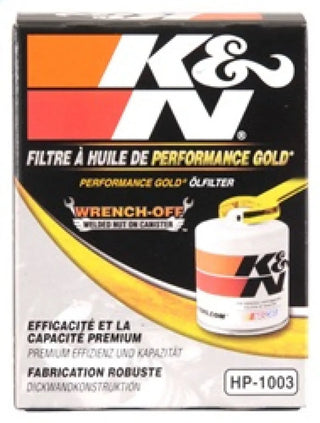 K&N Performance Gold Oil Filter: Fits Most Scion xA/xB/tC & Toyota GR Corolla