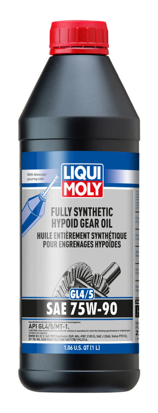 LIQUI MOLY Fully Synthetic Hypoid Gear Oil 75W90: Subaru BRZ, Toyota GR Corolla, Scion tC, xB