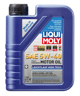 LIQUI MOLY Leichtlauf High Tech Motor Oil SAE 5W40: Fits Most Models