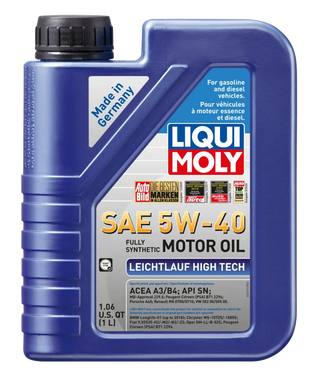 LIQUI MOLY Leichtlauf High Tech Motor Oil SAE 5W40: Fits Most Models