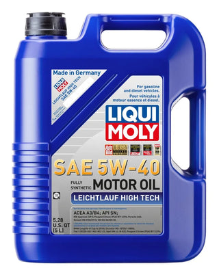 Liqui Moly Leichtlauf High Tech Motor Oil SAE 5W40: Fits Most Models