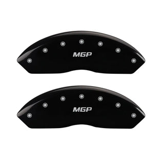MGP Caliper Covers (FRONT AND REAR): Toyota 86 (18-19) w/ Black Finish Silver Characters