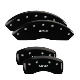 MGP Caliper Covers (FRONT AND REAR): Toyota 86 (18-19) w/ Black Finish Silver Characters