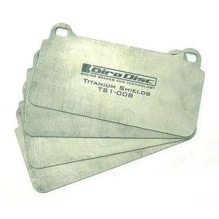 GiroDisc Front Titanium Pad Shields (FRONT): 2020 - 2026 Toyota GR Supra w/ 3.0L