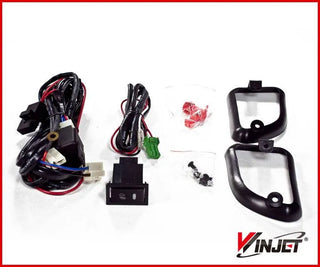 Winjet Fog Lights (Clear w/ Black): Scion tC 2005 - 2010