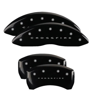 MGP Caliper Covers (FRONT AND REAR): Scion tC 2005 - 2010 w/ Yellow Finish Black Characters