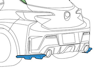 HKS Type-S Rear Bumper Spoiler (FRP) (REAR): Toyota GR Corolla 2023+