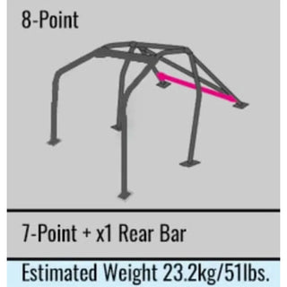 Cusco D1 Chromoly 8-Point Dash-Thru Roll Cage: Fits Most BRZ/FR-S/86 Models