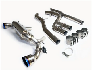 HKS Dual Hi-Power Titanium Tip Catback Exhaust: Toyota GR Supra A90 2020+ (B58) w/o OPF