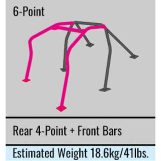 Cusco D1 Roll Cage 2-Passenger 6-Point Dash Escape: Fits Subaru BRZ/86/FR-S