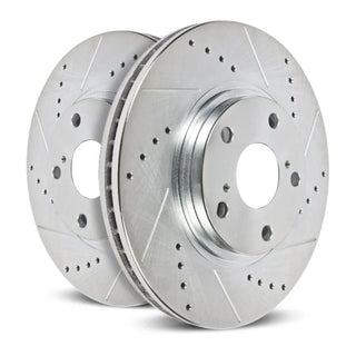 PowerStop Drilled & Slotted Rotors: Fits Scion tC 11-16, Scion iM 16