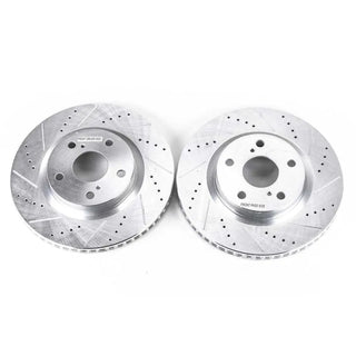 PowerStop Drilled & Slotted Rotors: Fits Scion tC 11-16, Scion iM 16