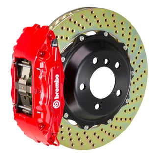 Brembo GT BBK Front Brake Kit (FRONT): Fits Most BRZ/FR-S/86/GR86 Models Red Drilled Rotors