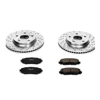PowerStop Z23 Evolution Sport Brake Kit (FRONT): Scion xB (2008-15) Carbon-Fiber Ceramic Pads
