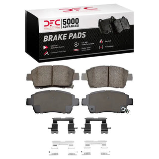 DFC 00-15 Scion IQ Front 5000 Advanced Ceramic Brake Pads and Hardware Kit