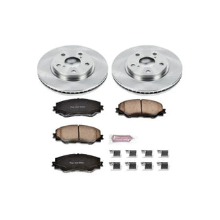 PowerStop Autospecialty Brake Kit (FRONT): Scion xB (08-15) Z17 Evolution Plus Ceramic