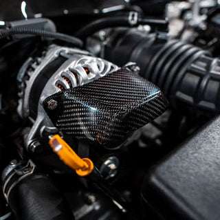 Compressive Tuning Carbon Fiber Intake Manifold Cover & Pulley Add-on: Subaru BRZ/GR86