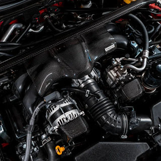 Compressive Tuning Carbon Fiber Intake Manifold Cover & Pulley Add-on: Subaru BRZ/GR86