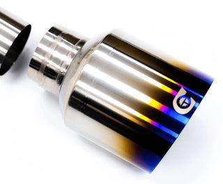 Compressive Tuning Zenkai Ti-S Titanium Muffled Axle Back Exhaust: Fits BRZ/GR86 22-24