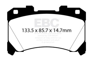 EBC RP-1 Race Brake Pads: Toyota GR Corolla 2023+