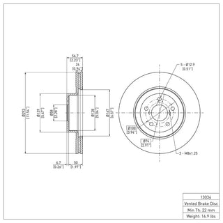 DFC 04-25 Scion FR-S Front Brake Rotor