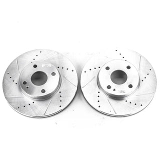 PowerStop Evolution Drilled and Slotted Rotors (FRONT): Scion iA 2016
