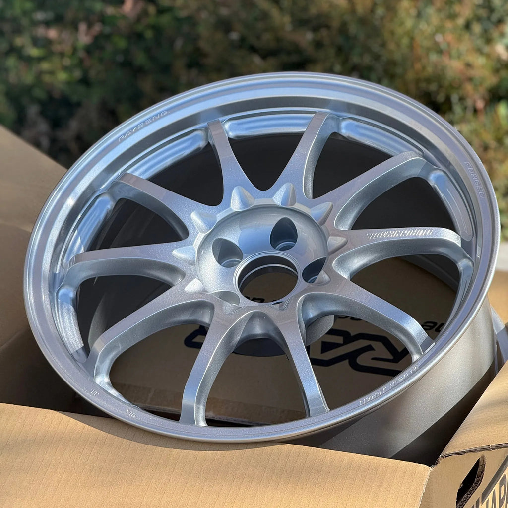 Volk Racing CE28N-PLUS Diamond Silver 17x9.5 5x100 +45 – FastScions