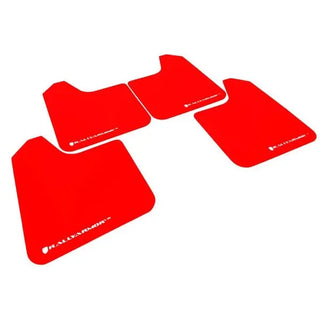 Rally Armor Universal Mudflaps: Fits Most Models w/ Red Urethane White Logo