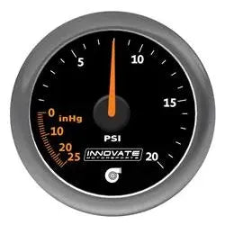 Innovate Motorsports Analog 20 PSI Vacuum/Boost Gauge Kit: Fits Most Models