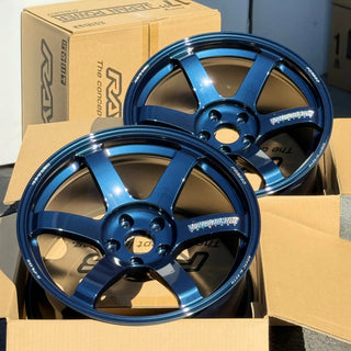 Volk Racing TE37 SAGA S-PLUS / Mag Blue | 18x10 | 18x11 | 5x112 | +25mm | +34mm Offset