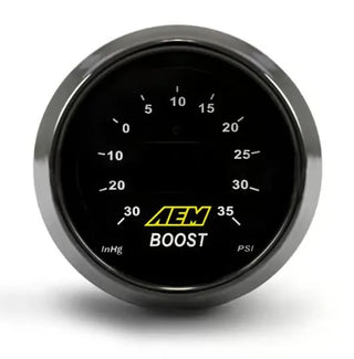 AEM Digital Boost Gauge 35psi 52mm: Fits Most Models