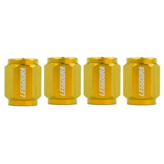 Project Kics Leggdura Racing Gold Valve Cap: Fits Most Models