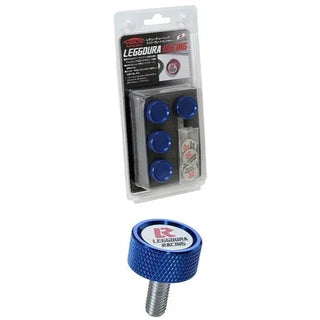Project Kics Leggdura License Plate Lock Bolt Set Blue: Fits Most Models