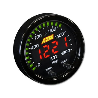 AEM X-Series Exhaust Gas Temperature Gauge 52mm: Fits Most Models