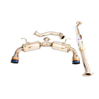 Invidia N2 Dual Burnt Titanium Tip Exhaust: Fits Most BRZ/FR-S/86/GR86 Models