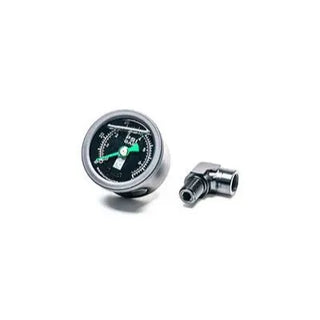 Radium Engineering Fuel Pressure Gauge: Fits Most Models w/ 90 Degree Adapter Black Face