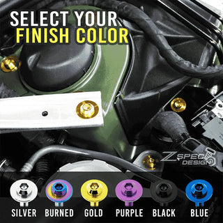 ZSPEC Fender Fastener Kit M6-1.0x16mm, Titanium Grade-5, 10-Pack for Multiple Toyota, Subaru, Scion Models