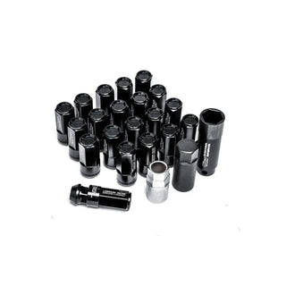Project Kics Leggdura Racing Shell Type Lug Nut Set: Fits Most Subaru Models (Black)