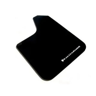 Rally Armor Basic Mud Flaps: Fits Most Models White Logo