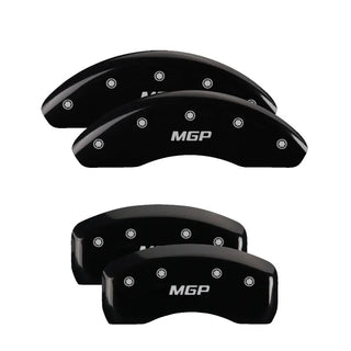 MGP Caliper Covers (FRONT AND REAR): Scion tC 2005 - 2010 w/ Black Finish Silver Ch