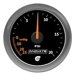 Innovate Motorsports Analog 20 PSI Vacuum/Boost Gauge Kit: Fits Most Models