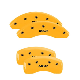 MGP Caliper Covers (FRONT AND REAR): Scion tC 2011 - 2016 w/ Yellow Finish Black Ch