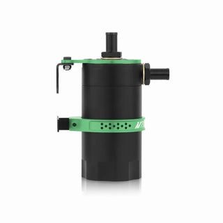 Mishimoto Universal Baffled Oil Catch Can: Fits Most Models w/ Green Insert