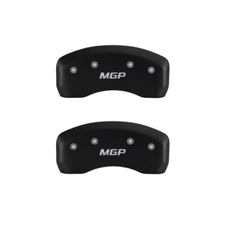 MGP Caliper Covers (FRONT AND REAR): Scion FR-S (13-16) w/ Red Finish Silver Ch