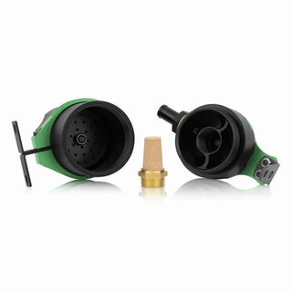 Mishimoto Universal Baffled Oil Catch Can: Fits Most Models w/ Green Insert