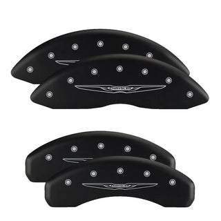 MGP Caliper Covers (FRONT AND REAR): Scion FR-S 2013 - 2016 w/ Black Finish Silver Ch