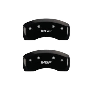 MGP Caliper Covers (FRONT AND REAR): Scion FR-S 2013 - 2016 w/ Black Finish Silver Ch