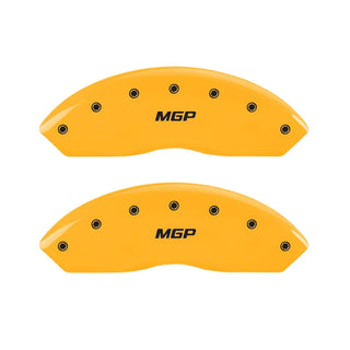 MGP Caliper Covers (FRONT AND REAR): Scion FR-S (13-16) w/ MGP Yellow Finish Black Ch