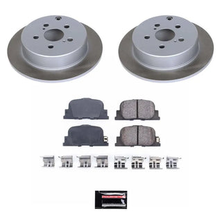 PowerStop Rear Semi-Coated Rotor Kit (REAR): Scion tC 2005 - 2010